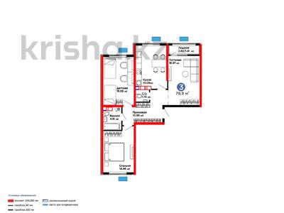 3-бөлмелі пәтер · 80 м², квартал 189, бағасы: ~ 33.2 млн ₸ в Шымкенте, Абайский р-н