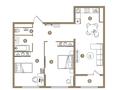 3-комнатная квартира · 67.6 м² · 6/9 этаж, Ботакоз 5 за ~ 37 млн ₸ в Алматы, Алатауский р-н — фото 2