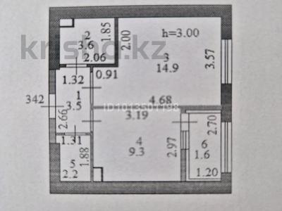 1-бөлмелі пәтер · 35 м² · 8/9 қабат, Сыганак 12, бағасы: 30 млн ₸ в Астане, Нура р-н