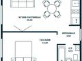 1-комнатная квартира · 40 м² · 7/10 этаж, Мухамедханова 28 за 18.5 млн ₸ в Астане, Нура р-н