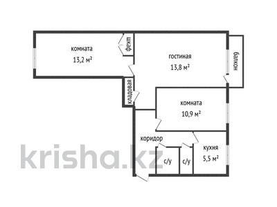 3-бөлмелі пәтер · 60.1 м² · 4/5 қабат, Михаэлиса 3, бағасы: 22.5 млн ₸ в Усть-Каменогорске