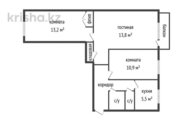 3-бөлмелі пәтер · 60.1 м² · 4/5 қабат, Михаэлиса 3, бағасы: 22.5 млн ₸ в Усть-Каменогорске — фото 16