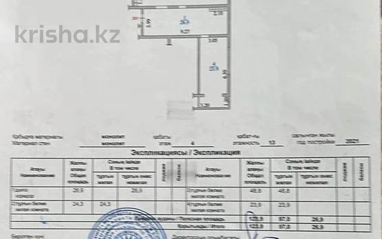 3-бөлмелі пәтер · 123 м² · 4/13 қабат, Шаляпина 1/18, бағасы: 82 млн ₸ в Алматы, Ауэзовский р-н — фото 2
