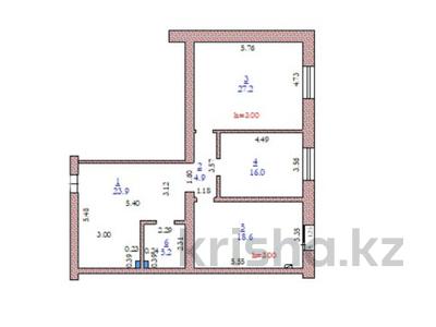 2-комнатная квартира · 95.8 м² · 2/2 этаж, авиатор за 20 млн 〒 в Актобе, мкр Авиагородок