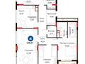 4-комнатная квартира · 128.87 м² · 3/9 этаж, ул. Сагадата Нурмагамбетова 15 за 85 млн ₸ в Астане, Алматы р-н