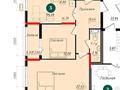 3-бөлмелі пәтер · 75.17 м² · 16/17 қабат, Е 882 13, бағасы: 39 млн ₸ в Астане, Нура р-н — фото 2