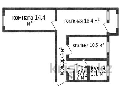 3-комнатная квартира, 60.5 м², 4/5 этаж, Павла Корчагина 34 за 12.5 млн 〒 в Рудном