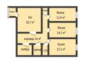 3-комнатная квартира · 81.5 м² · 2/5 этаж, 5 мкр 11 за 40 млн ₸ в Костанае — фото 13