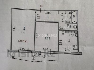 2-бөлмелі пәтер · 48.6 м² · 2/5 қабат, мкр 8 — Братьев Жубановых, бағасы: 15 млн ₸ в Актобе