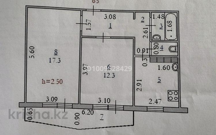 2-бөлмелі пәтер · 48.6 м² · 2/5 қабат, мкр 8 — Братьев Жубановых, бағасы: 15 млн ₸ в Актобе — фото 2