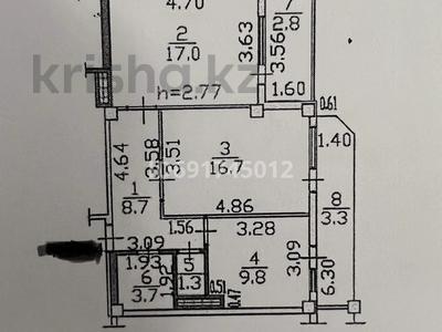 2-бөлмелі пәтер, 63.3 м², 8/9 қабат, Жибек Жолы 9 — жибек жолы- сатпаева, бағасы: 26 млн 〒 в Усть-Каменогорске