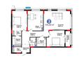 3-комнатная квартира · 114.43 м², ул. Мангилик Ел, 57 за ~ 98.6 млн 〒 в Астане, Есильский р-н — фото 3