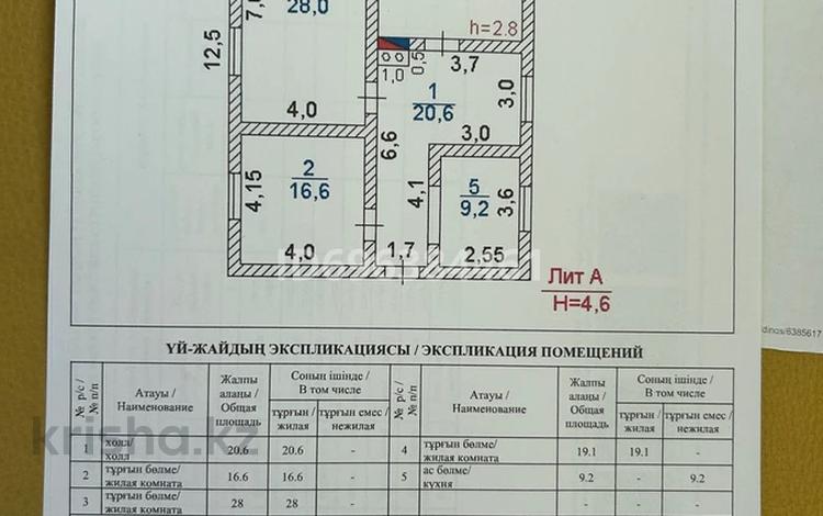 Отдельный дом · 3 комнаты · 85 м² · 10 сот., Нысанбаева 35 — Толеби за 15 млн 〒 в Туркестане — фото 2