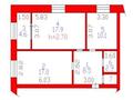 2-бөлмелі пәтер · 62.2 м² · 2/5 қабат, ЮНОСТЬ, бағасы: ~ 22.4 млн ₸ в Семее — фото 2