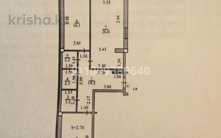 3-комнатная квартира · 81 м² · 4/17 этаж, Ауэзова 2/8 — Гоголя за 49 млн ₸ в Алматы, Алмалинский р-н — фото 2