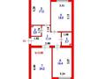 3-комнатная квартира · 94.3 м² · 4/5 этаж, Ракымжан Кошкарбаев 54 за ~ 47.2 млн ₸ в Астане, Сарайшык р-н
