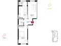 2-бөлмелі пәтер · 68.5 м² · 11/18 қабат, Е-36, E-15 2, 4, 5, 9, 11, бағасы: 39.9 млн ₸ в Астане, Нура р-н — фото 5