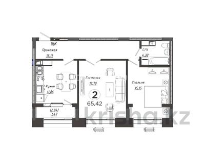 2-бөлмелі пәтер · 66 м² · 9/9 қабат, Абулхайр-хана 63/1, бағасы: 53 млн ₸ в Атырау