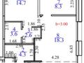 3-бөлмелі пәтер · 70 м² · 5/12 қабат, Макатаева - Байтурсынова 129/4, бағасы: 58 млн ₸ в Алматы, Алмалинский р-н — фото 2