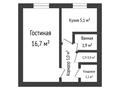 1-бөлмелі пәтер · 28.7 м² · 1/5 қабат, Чекалина, бағасы: 7.6 млн ₸ в Актобе — фото 15