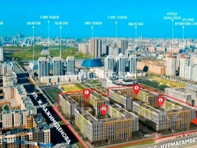 2-бөлмелі пәтер · 68.3 м² · 2/9 қабат, Нурмагамбетова 25 — Нажимеденова, бағасы: 46.5 млн ₸ в Астане, Сарайшык р-н