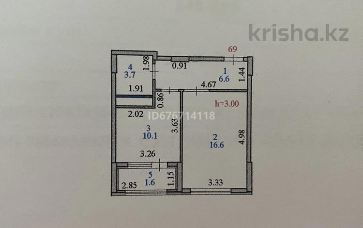 1-комнатная квартира, 38.6 м², 4/12 этаж, Е 753 улица 5 за 19.7 млн 〒 в Астане — фото 2