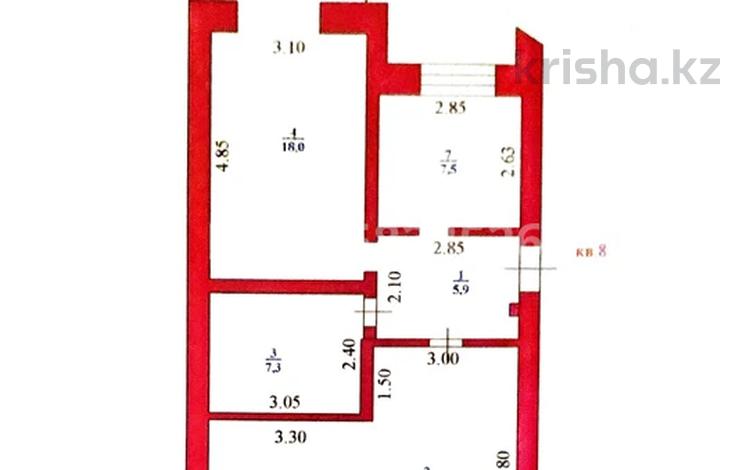 2-комнатная квартира · 63.5 м² · 3/5 этаж, Кердери 125/1 за 20 млн 〒 в Уральске, мкр Школьник — фото 2