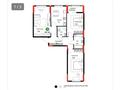3-комнатная квартира · 85.9 м² · 3/12 этаж, Е-429 26 за ~ 39.6 млн ₸ в Астане, Нура р-н