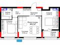 3-бөлмелі пәтер · 60.2 м² · 9/14 қабат, Кайым Мухамедханова 6Б — Пересечение Мухамедханова и Домалак ана, бағасы: 60 млн ₸ в Астане, Нура р-н — фото 8