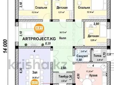 Часть дома · 7 комнат · 180 м² · 6 сот., Жангельдина 65 — Новая больница за 28 млн 〒 в Талгаре