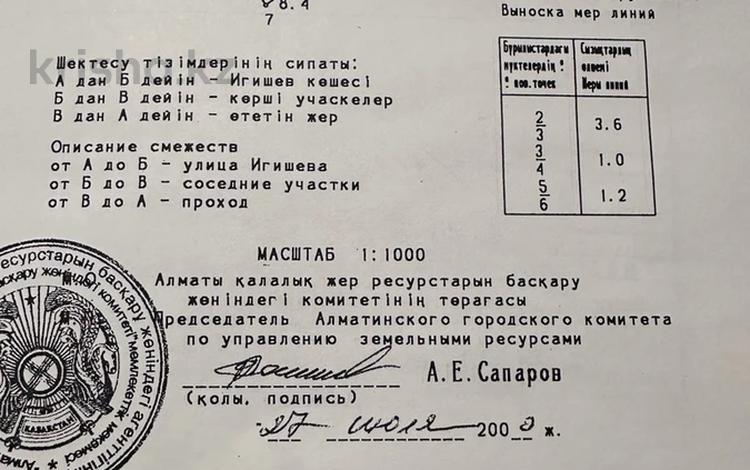Жер телімі · 11.5 сотық, мкр Горный Гигант, Игишева 32, бағасы: 250 млн ₸ в Алматы, Медеуский р-н — фото 2