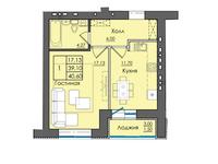 1-комнатная квартира, 40.6 м², 3/9 этаж, Доненбаева 142/2 за ~ 14.4 млн 〒 в Костанае