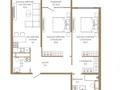 3-комнатная квартира · 87.8 м² · 4/9 этаж, Каныша Сатпаева 90а/1 за ~ 65.5 млн ₸ в Алматы, Бостандыкский р-н — фото 2