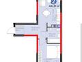 2-бөлмелі пәтер · 45 м² · 2/6 қабат, Кайрат микрорайон 716/16, бағасы: 32.5 млн ₸ в Алматы, Турксибский р-н — фото 5