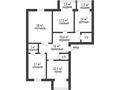 4-бөлмелі пәтер · 135 м² · 4/5 қабат, Алтын орда ш/а., Мангилик ел, бағасы: 57 млн ₸ в Актобе, мкр. Алтын орда — фото 2