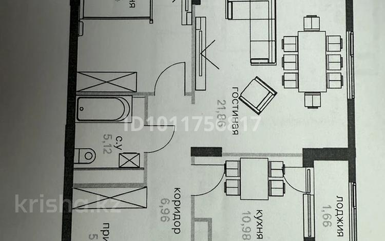 2-бөлмелі пәтер · 70 м² · 14/18 қабат, ул. Ахмета Байтурсынова 30/1, бағасы: 40 млн ₸ в Астане, Сарайшык р-н — фото 2