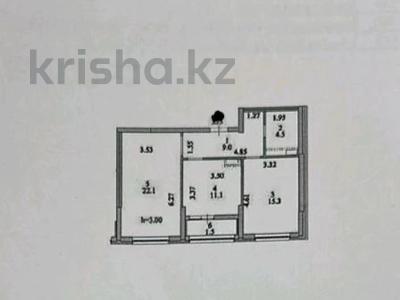 2-бөлмелі пәтер · 63.5 м² · 9/18 қабат, Е 882 7 — Набережная реки Есиль, бағасы: 35.5 млн ₸ в Астане, Нура р-н