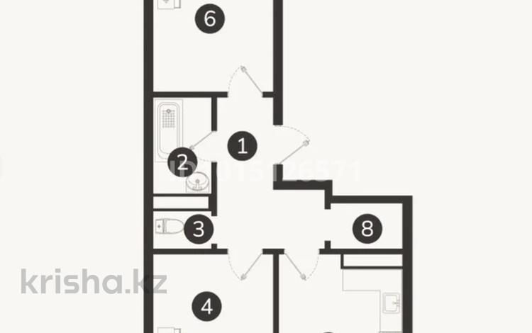 3-комнатная квартира · 71.7 м², Естай 43 за ~ 32.3 млн ₸ в  — фото 2