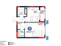 1-комнатная квартира · 44.47 м² · 5/9 этаж, Акберен 4/5 за ~ 24.5 млн 〒 в Атырау
