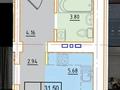 1-бөлмелі пәтер · 49.99 м² · 4/6 қабат, Микрорайон Береке, Микрорайон Береке 50, бағасы: ~ 20.3 млн ₸ в Костанае — фото 16