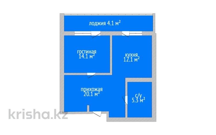 1-комнатная квартира, 55.7 м², 9/9 этаж, Касымханова 10 за 28 млн 〒 в Костанае — фото 2