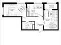 2-комнатная квартира · 55.56 м² · 6/14 этаж, Анет Баба 4 за 41.5 млн ₸ в Астане, Нура р-н