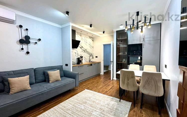 3-комнатная квартира · 80 м² · 17/18 этаж, Розыбакиева 320 за 55 000 ₸ в Алматы, Бостандыкский р-н — фото 2