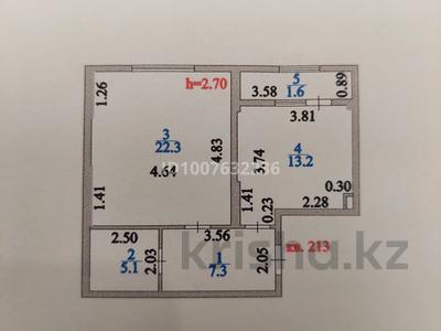 1-бөлмелі пәтер · 49.5 м² · 14/16 қабат, Е430 2, 2/2, 2а, 4, бағасы: 25 млн ₸ в Астане, Нура р-н