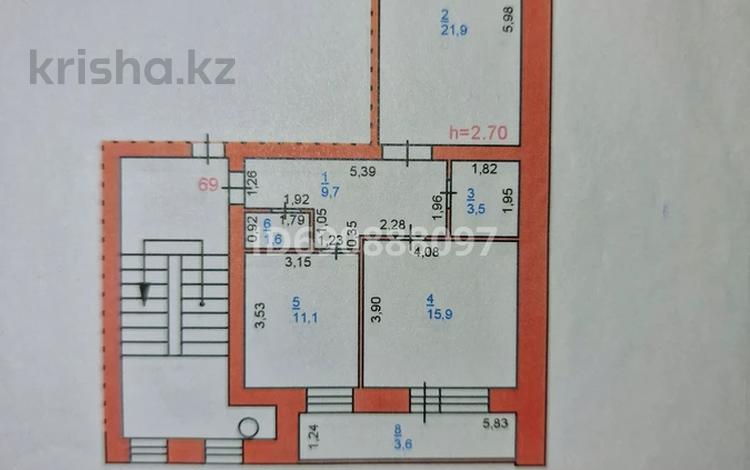 2-комнатная квартира, 68 м², 3/5 этаж, Амангельды 50/3 — парк Металлургов за 24 млн 〒 в Павлодаре — фото 2
