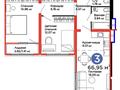 3-комнатная квартира · 67 м² · 5/17 этаж, Улы Дала 14 за ~ 41.7 млн ₸ в Астане, Нура р-н — фото 8