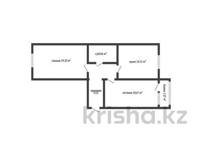 2-бөлмелі пәтер · 67.6 м² · 1/12 қабат, Юбилейный 1а, бағасы: 27.6 млн ₸ в Костанае