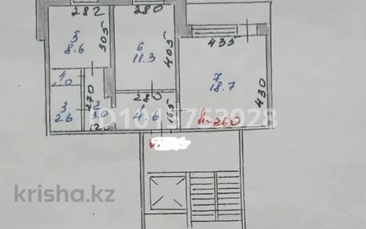 2-комнатная квартира · 51.8 м² · 7/9 этаж, Сатпаева — Возле 23 школы за 16 млн ₸ в Экибастузе — фото 2