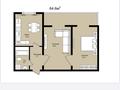 2-бөлмелі пәтер · 64.6 м² · 6/9 қабат, Кокжал Барака 19а, бағасы: ~ 31.3 млн ₸ в Усть-Каменогорске — фото 3