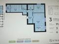 3-комнатная квартира · 90.48 м² · 7/9 этаж, Е-15 13, 13/1 за 44 млн 〒 в Астане, Нура р-н
